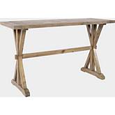 Carlyle Crossing Sofa Console Table in Distressed Pine